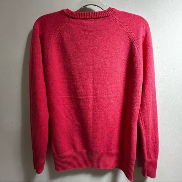 French Connection Long Sleeve Crew Neck Pink Sweater Size Large - Picture 2 of 10